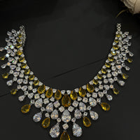 Luxury Diamond & Yellow CZ Set-Mivanaa