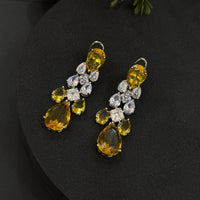 Luxury Diamond & Yellow CZ Set-Mivanaa