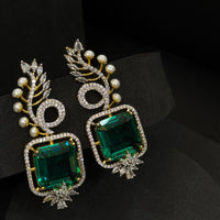 Emerald Grace Statement Earrings