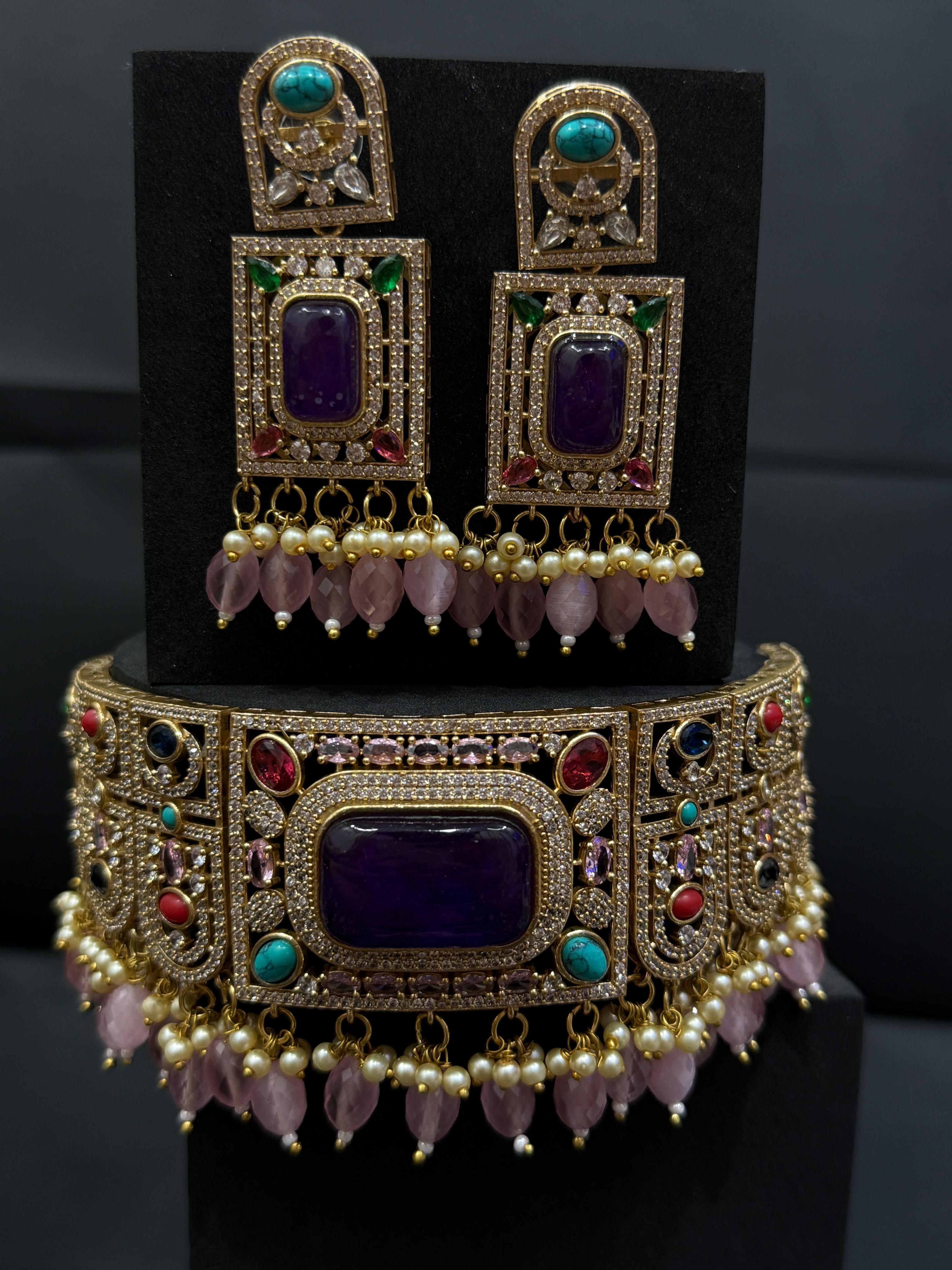 Heritage Glow Choker-Mivanaa