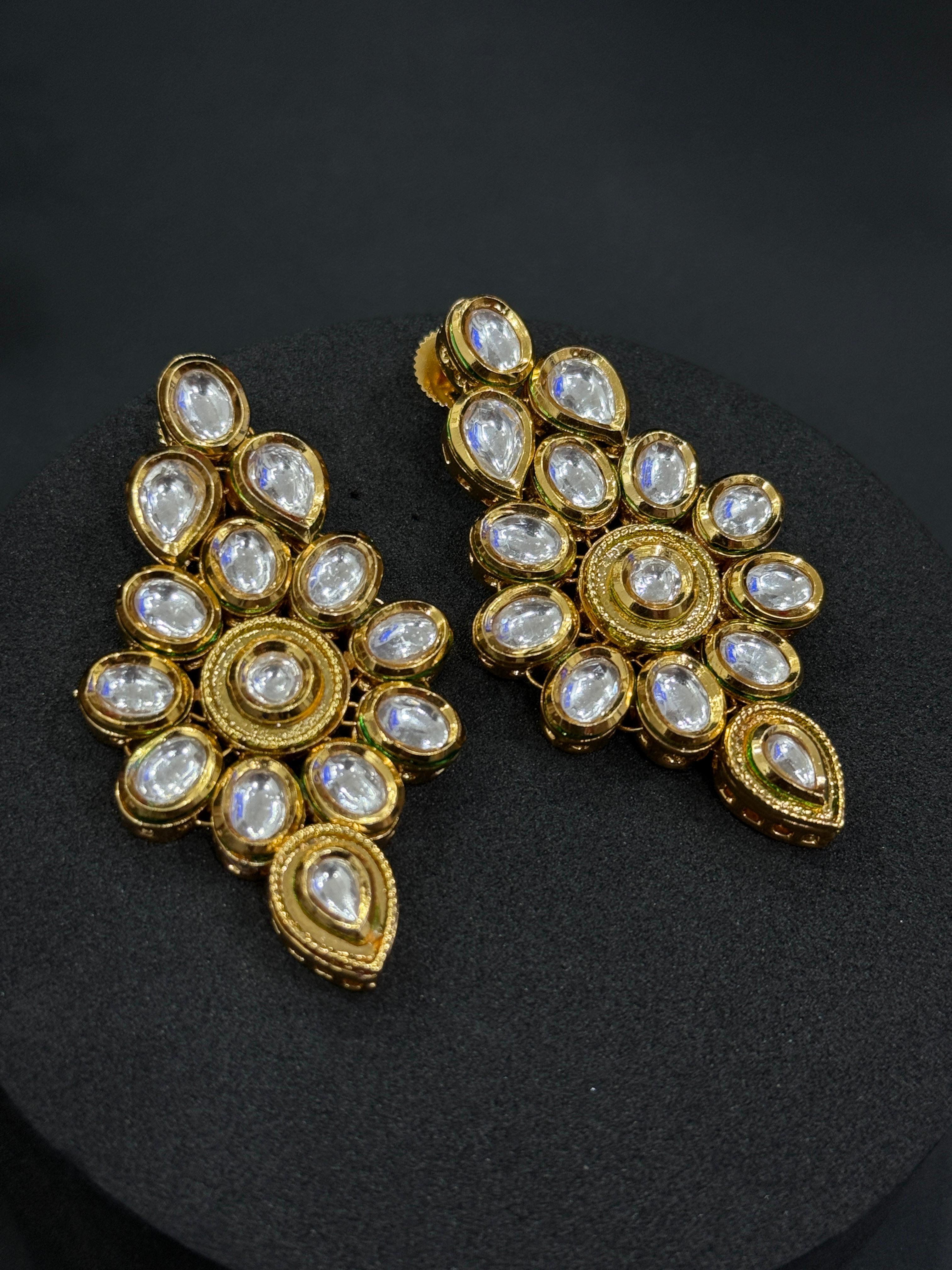Royal Menaakari Kundan Bridal Necklace-Mivanaa