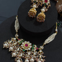 Royal Rasika Pacchi Kundan Pearl-Mivanaa