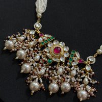 Royal Rasika Pacchi Kundan Pearl-Mivanaa