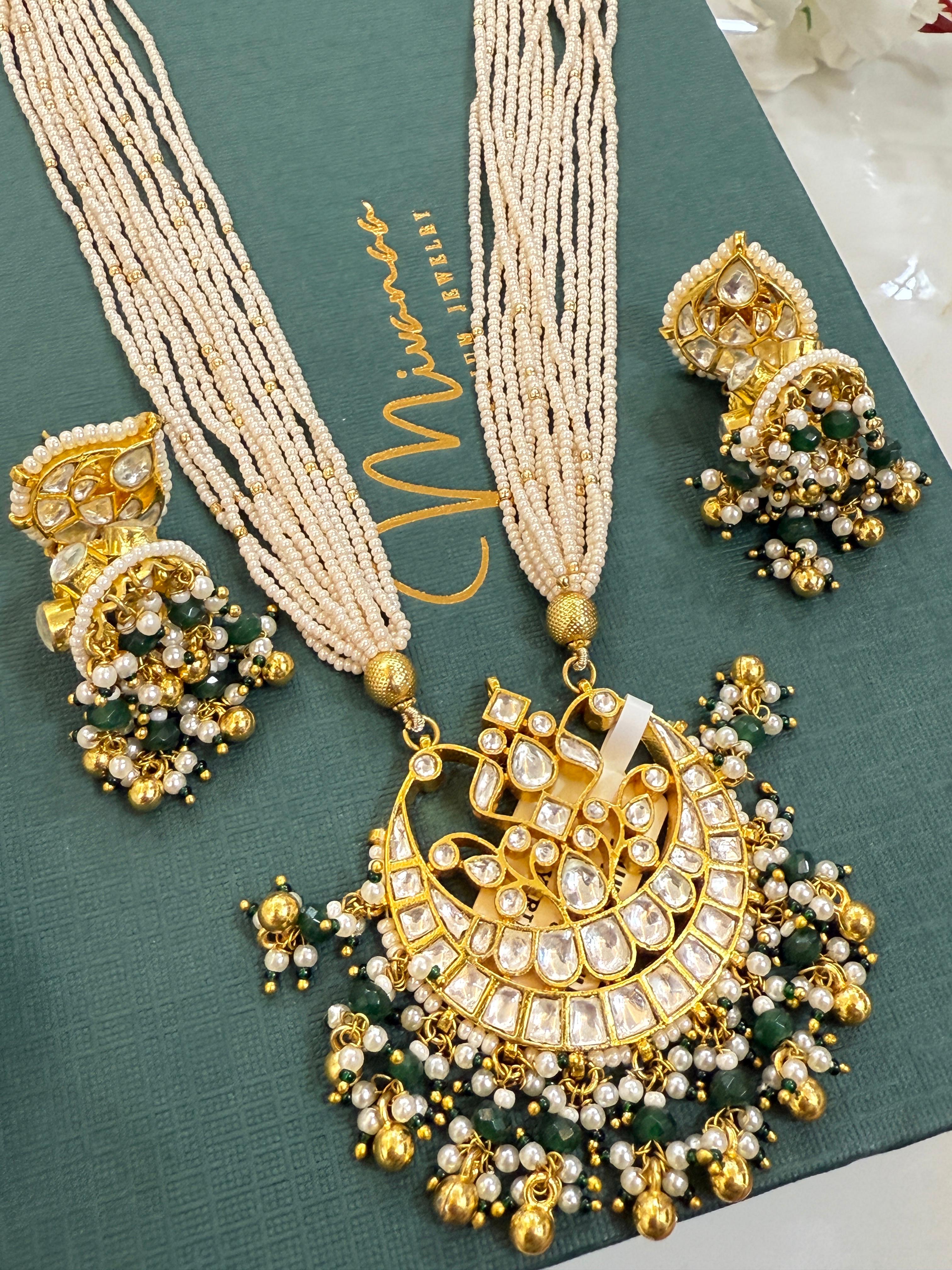 Royal Mehar Pacchi Kundan-Mivanaa