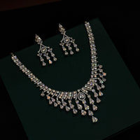 Luxury layered CZ partwear neckalce set