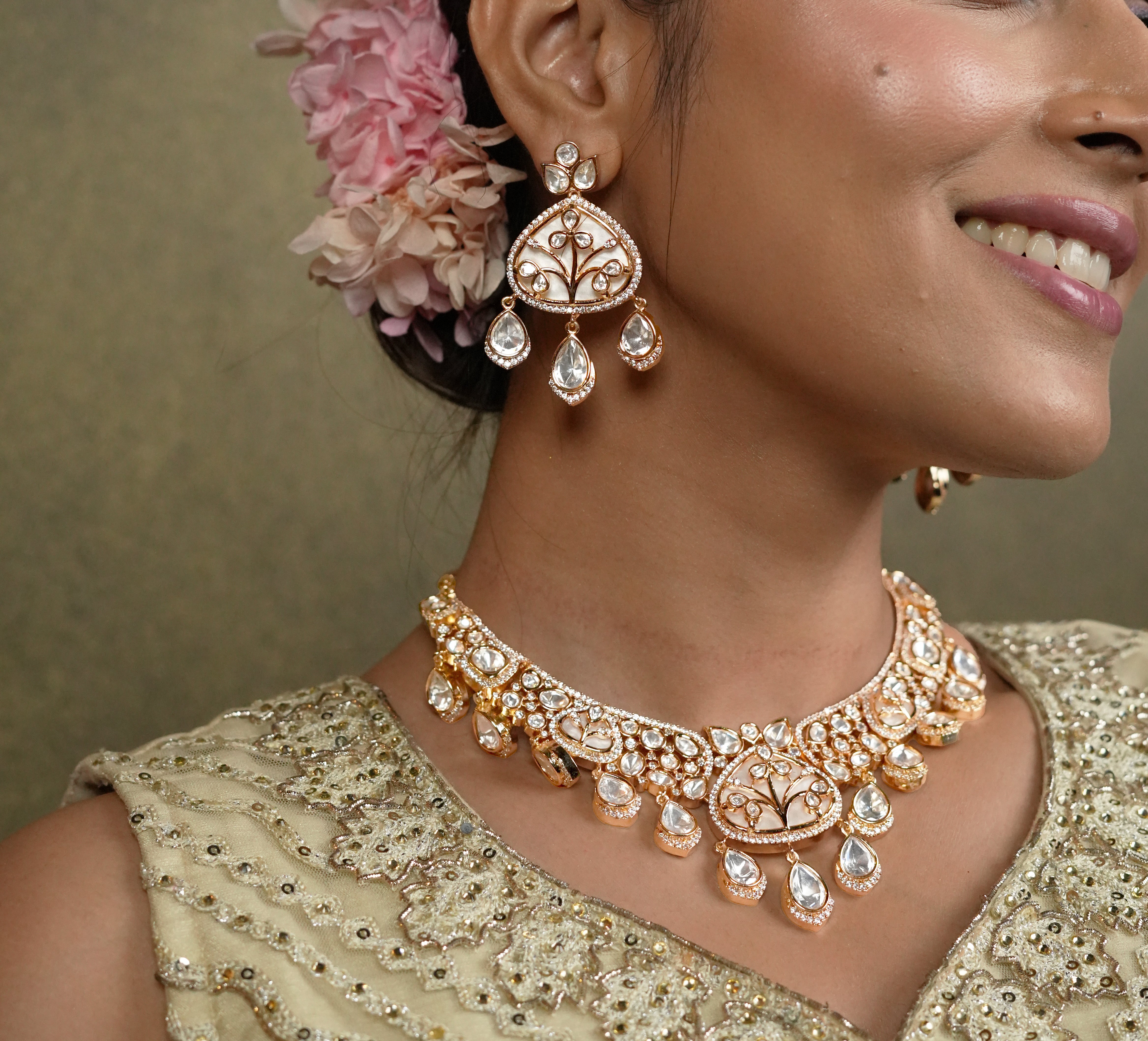 The Mivanaa Regal Kundan Polki Set