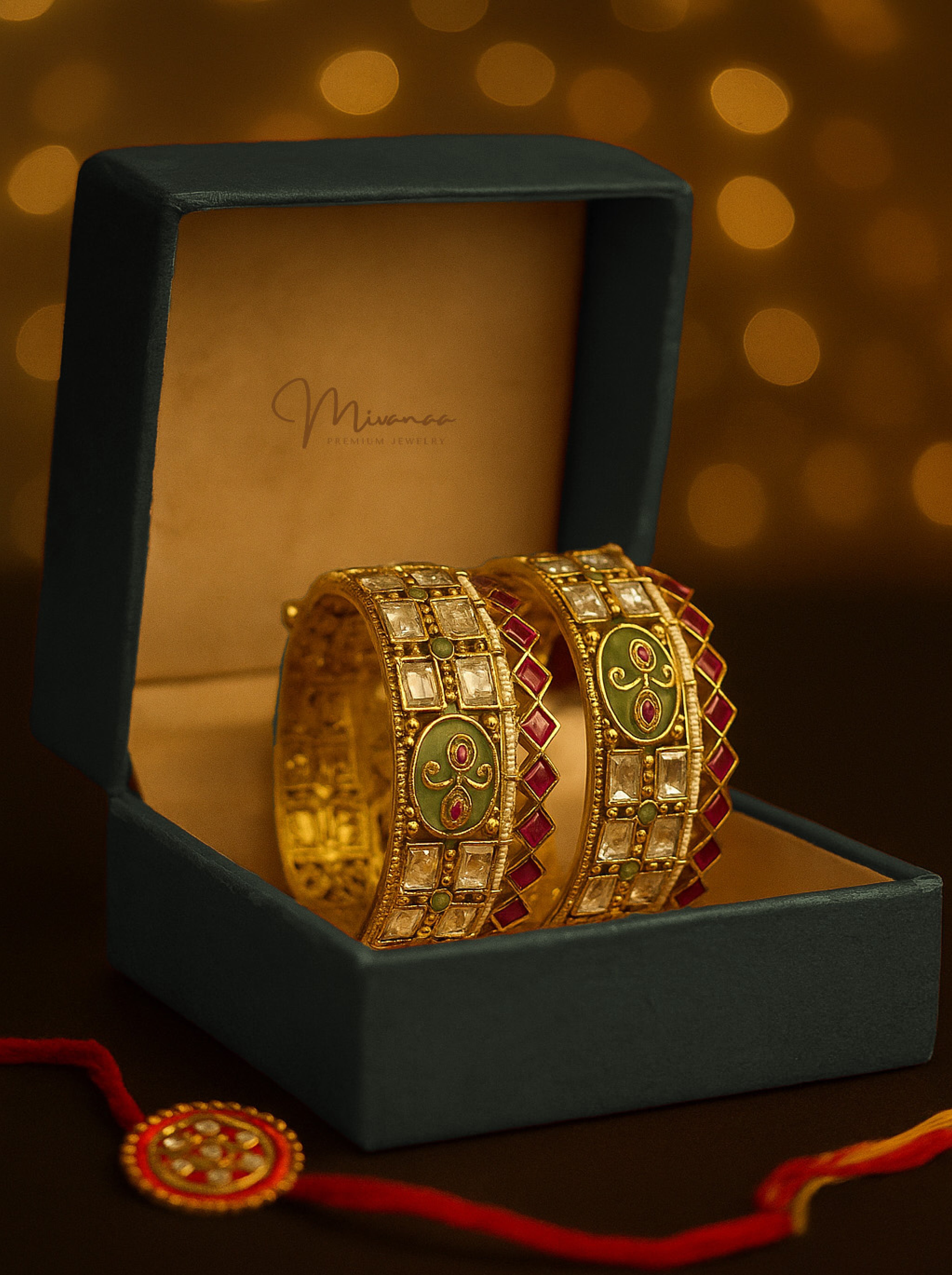 Royal Pachi Kundan Maharani Bangles