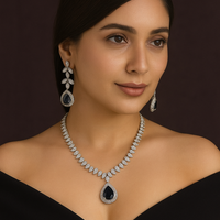 Luxury Purple Stone AD Set for Weddings & Parties