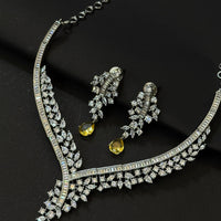 Luxury Golden Honey Diamond Jewelry Set