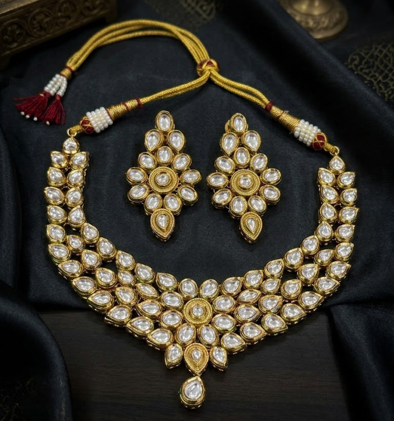 Royal Menaakari Kundan Bridal Necklace