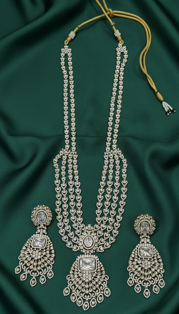 Royal Splendor American Diamond Necklace Set
