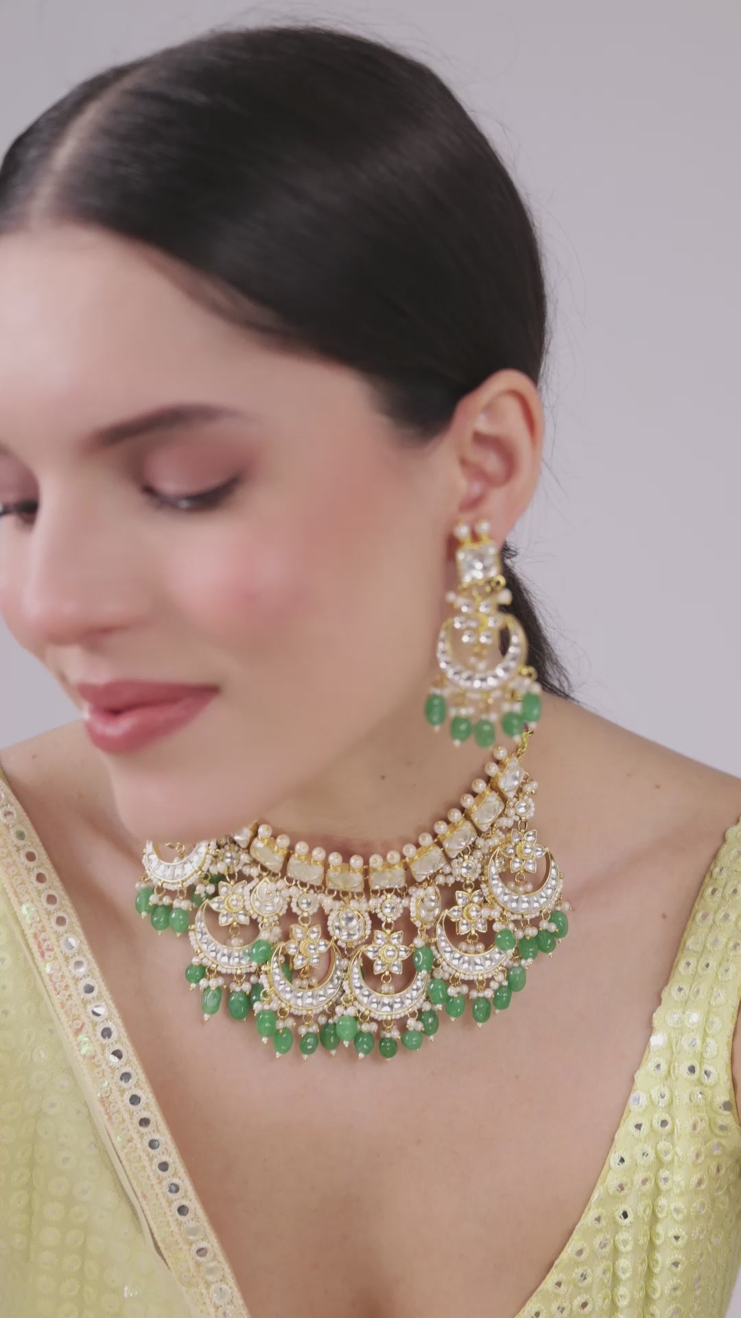 Ethereal Grace Pacchi Kundan Set