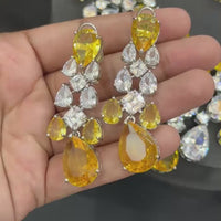 Luxury Diamond & Yellow CZ Set