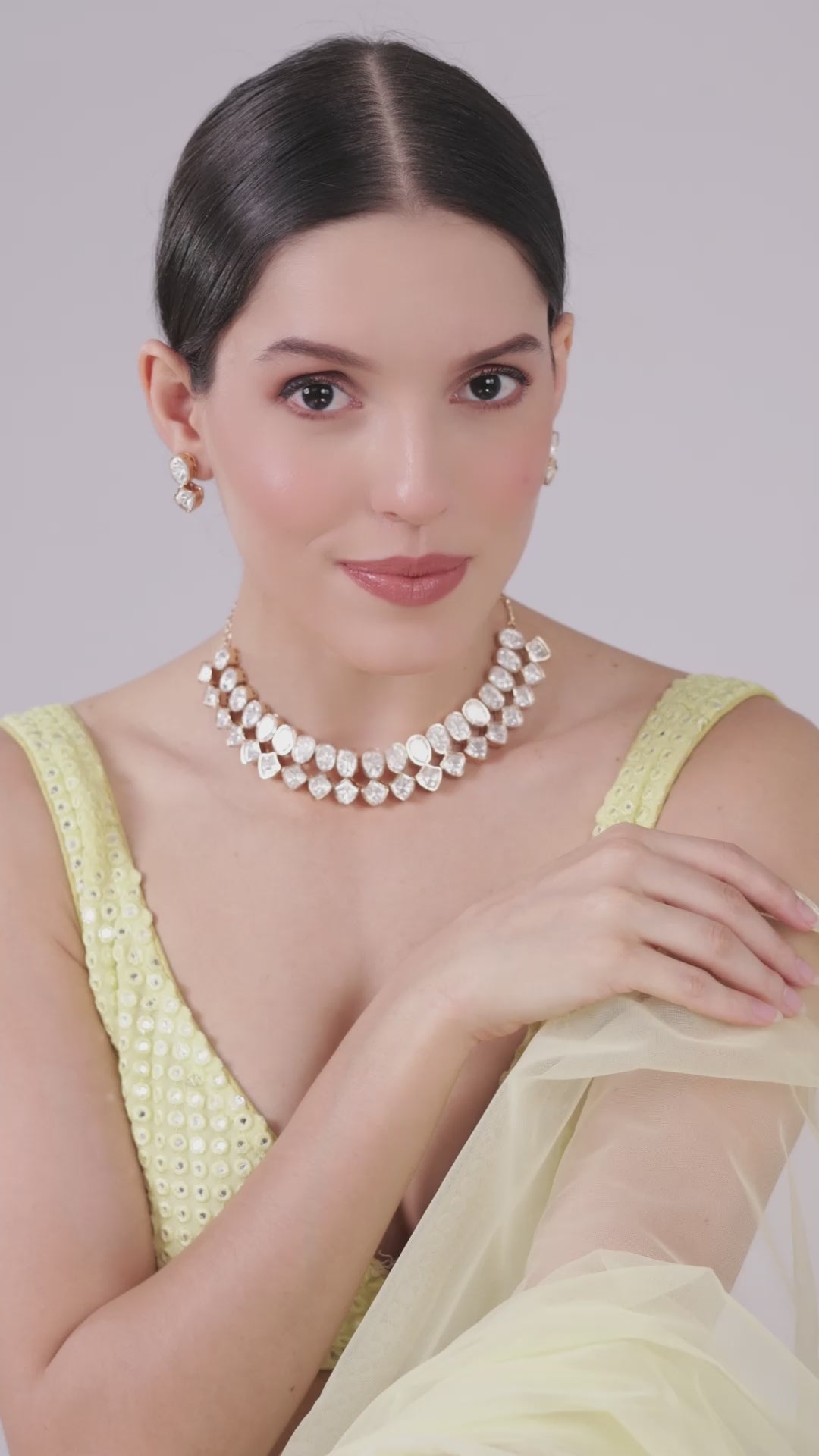 Eterna Glow Moissanite Necklace Set