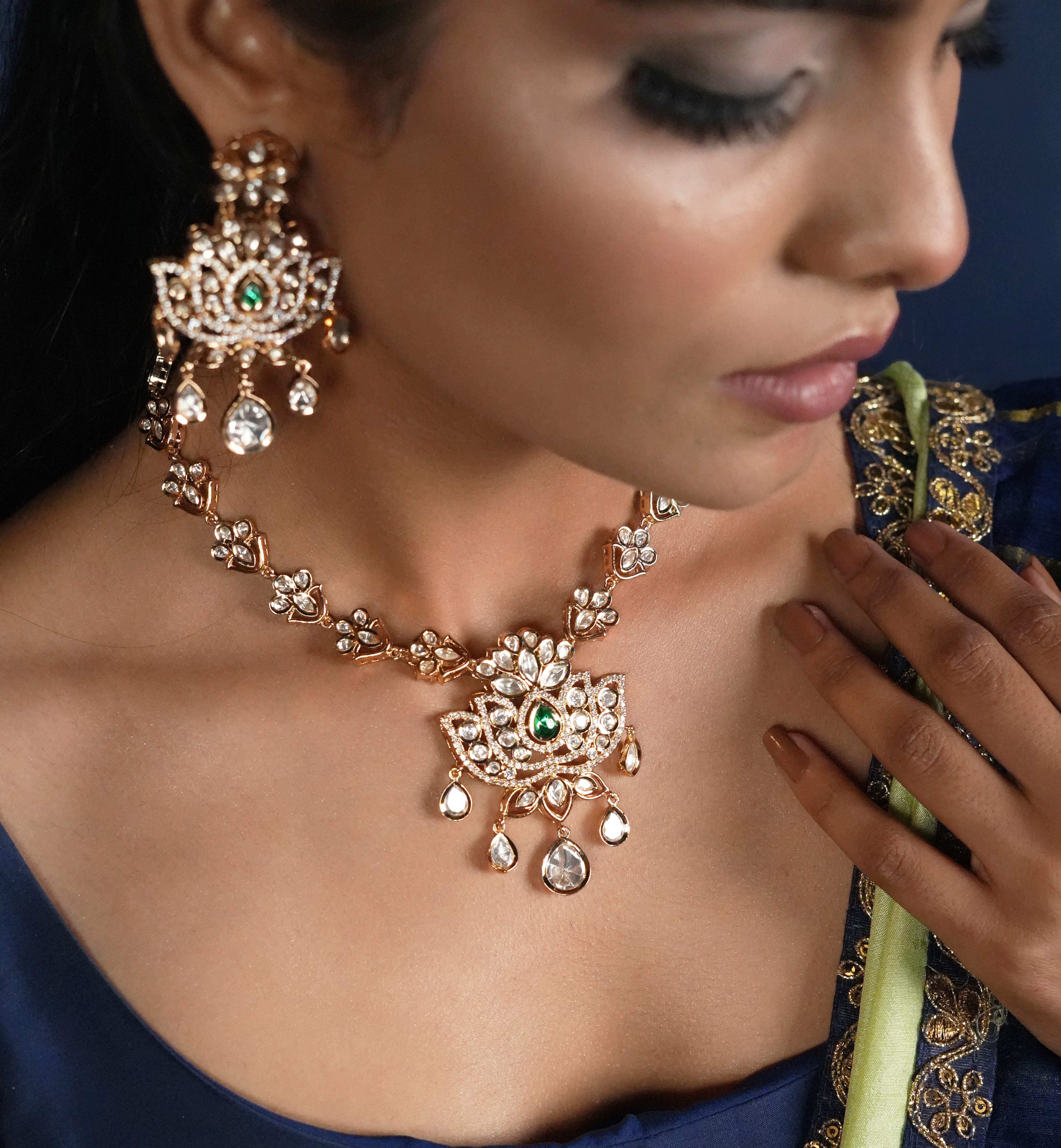 Heritage Polki Jewellery Set