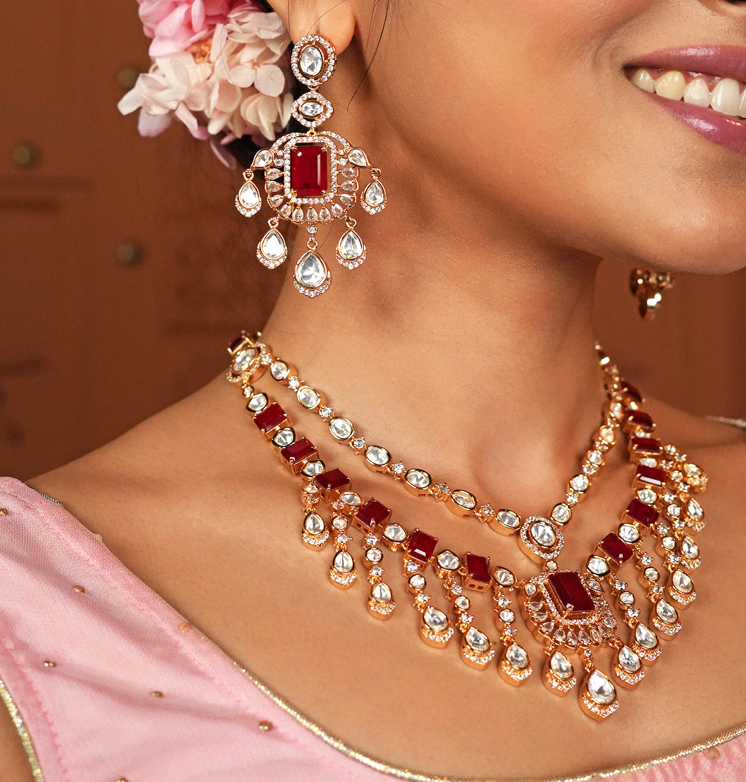 Ethereal Radiance Kundan Polki Set
