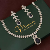 Luxury Purple Stone AD Set for Weddings & Parties
